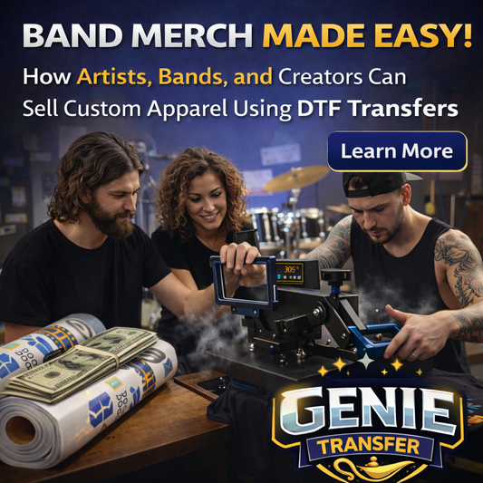 How to Make Band Merch with DTF Transfers