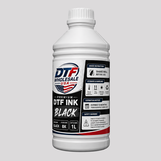 Premium Black DTF Ink – 1L Bottle